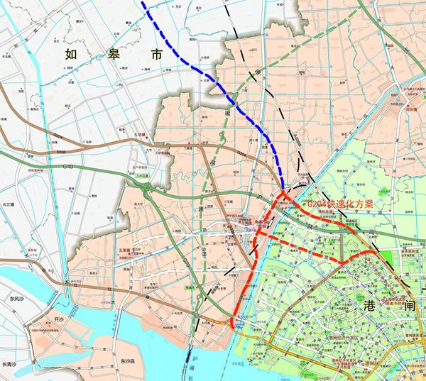 南通西站地区快速路布局规划图曝光