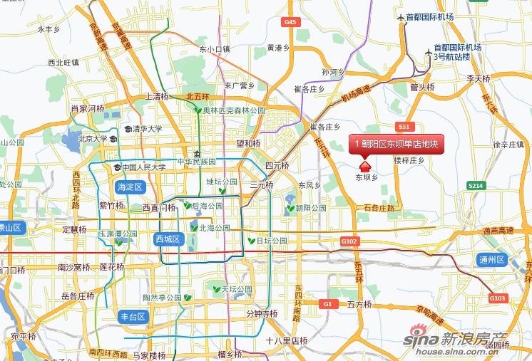 朝阳区东坝单店地块预计2014年推51-68平2-3