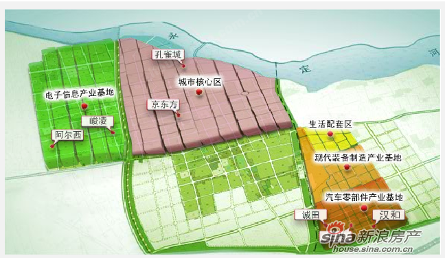 北京固安工业园区_总体规划图2385307
