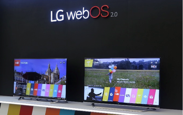 图1:本届中国家博会上展示的webOS 2.0智能电视操作系统