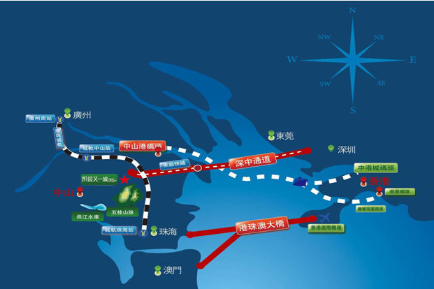 深中通道30分钟高速连接深圳-中山两城