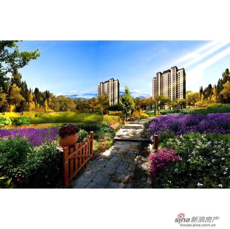图为永定河孔雀城