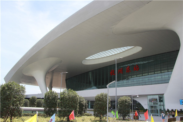 杭州东站实景高清图片