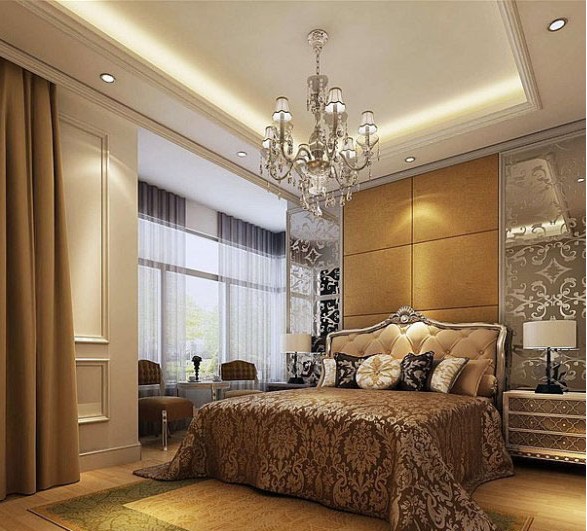 欧式卧室装修效果图 充盈着闲适优雅的气息