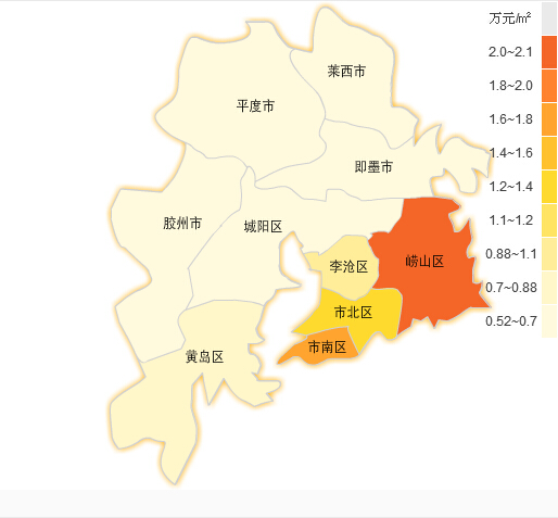 青岛房价地图