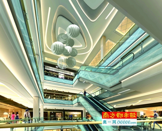 藝術(shù)之家中庭透視效果圖。