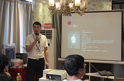 白志鵬設計師針對主力研發案例進行演講
