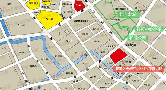 拱墅区庆隆村C-R21-3平衡地块规划图