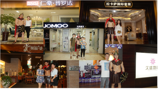 下單消費者&勇士于門店合影 下單消費者&勇士于門店合影