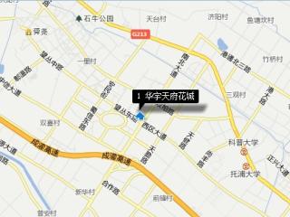 华宇天府花城:位置图