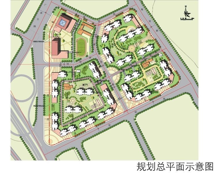 黄埔南玻地块规划总平面示意图(来源:广州市规
