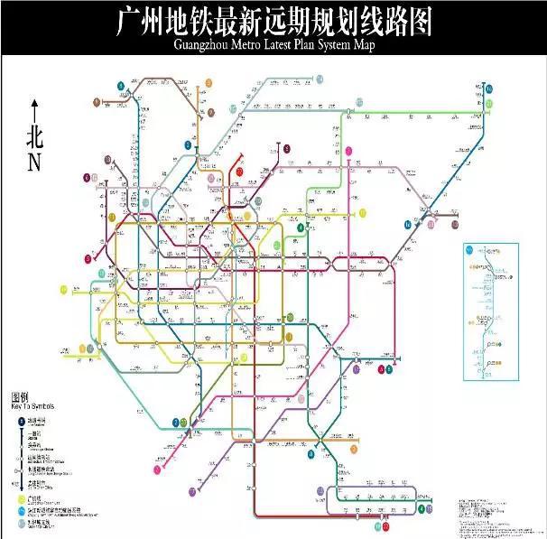 广州新一轮轨道交通(2015-2025)建设规划方案看这里 最近,广州地铁