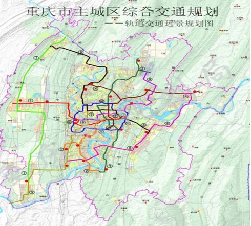 重庆市主城区综合交通规划图