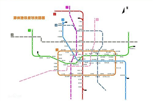 郑州地铁规划图