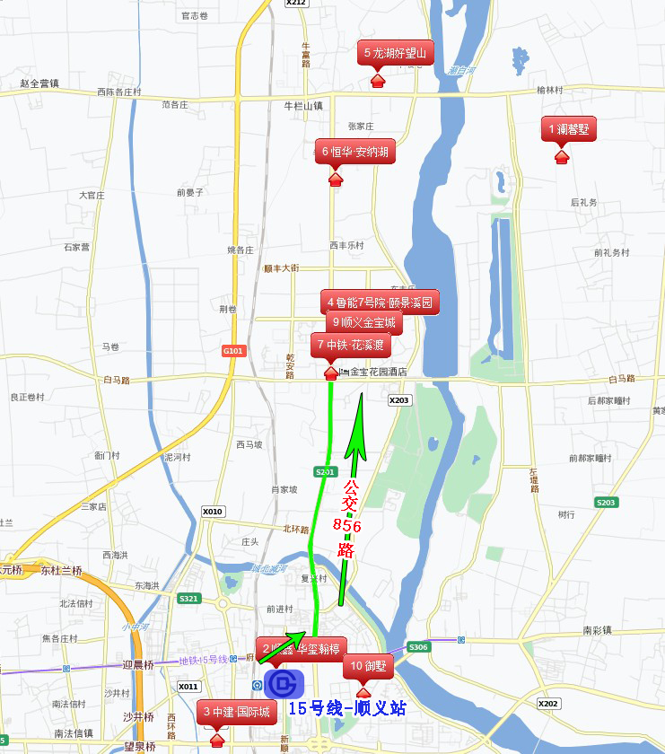 图为马坡新盘分布图
