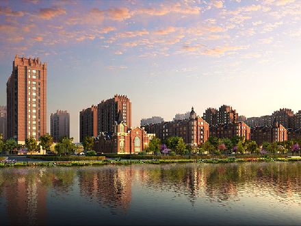 图为北京城建·上河湾