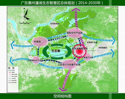 项目所处会中"绿色引擎"潼湖生态智慧区的核心地带
