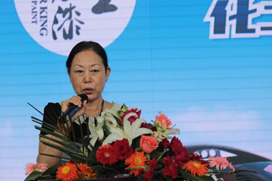 中国涂料工业协会会长孙莲英致辞