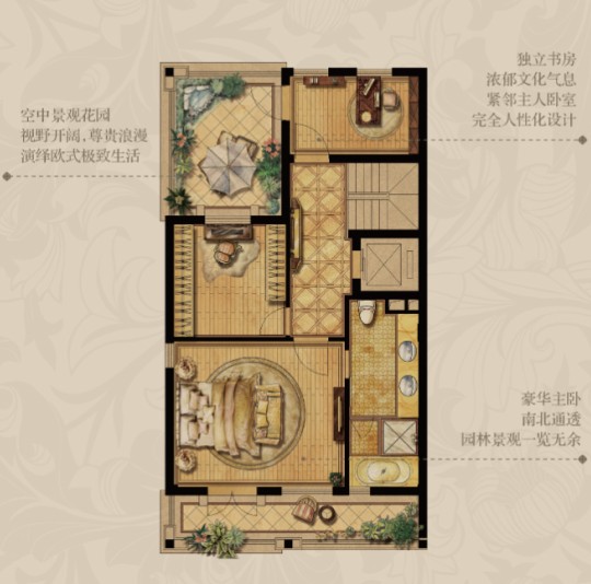 带别墅的本质:君悦湾让墅居重回人居别墅电梯法式小60m2图片