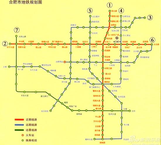 合肥地铁规划图