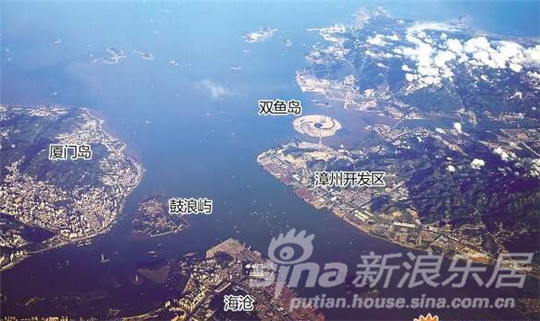 漳州开发区重点打造项目双鱼岛 与厦门遥相对
