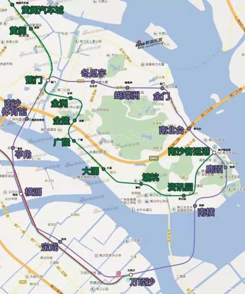 2025年广州11区23条地铁所有站点分布图