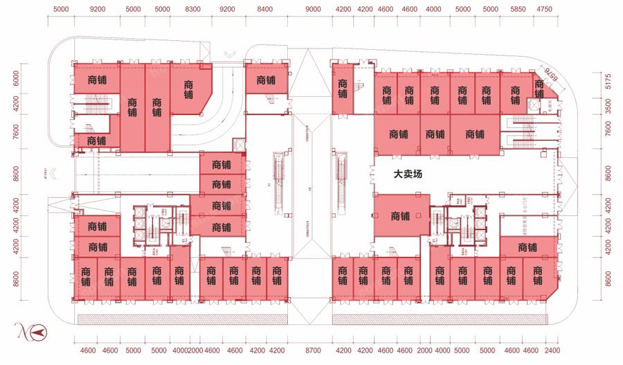 海吉星时博城商铺平面图