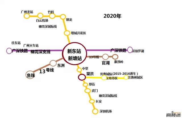 新塘未来规划好牛:将诞生新东站 成未来广州东