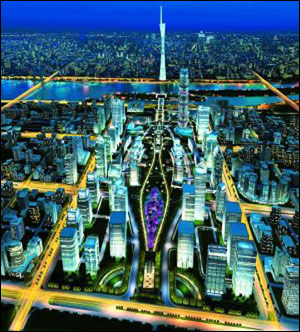 代表中国先进城市规划理念的北京中轴线,强化城市影响力的广州北岭