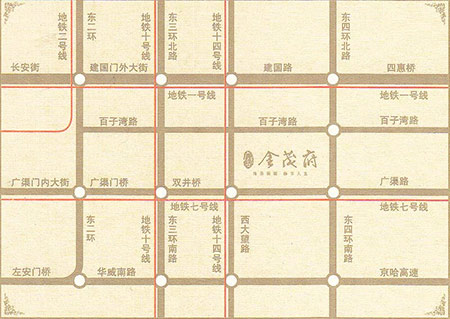 图为金茂府位置图