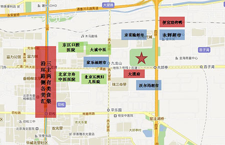 项目周边部分配套地图