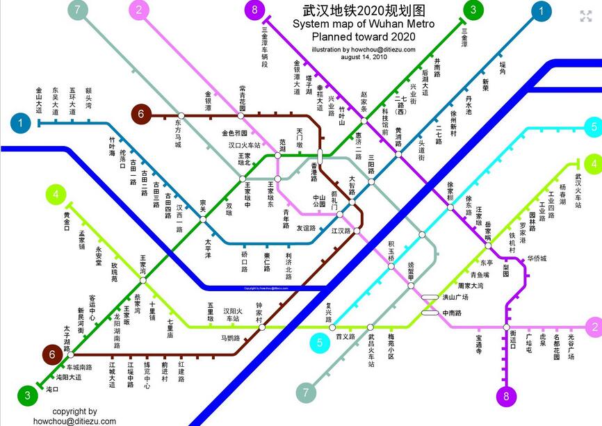 五年后 四环线与地铁线助力武汉交通