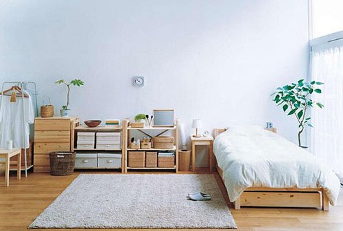 明远家居|恬静自然的日式简约卧室设计