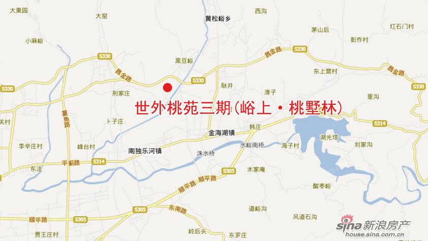 图为世外桃苑三期(峪上桃墅林)