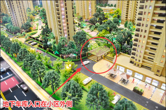 地下车库入口都在小区外侧,那么小区在未来就极有可能实现全人车分流