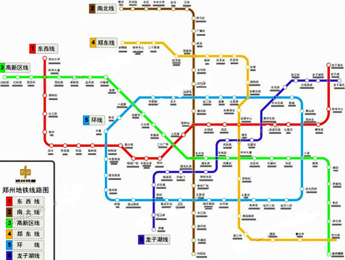 郑州市地铁规划图