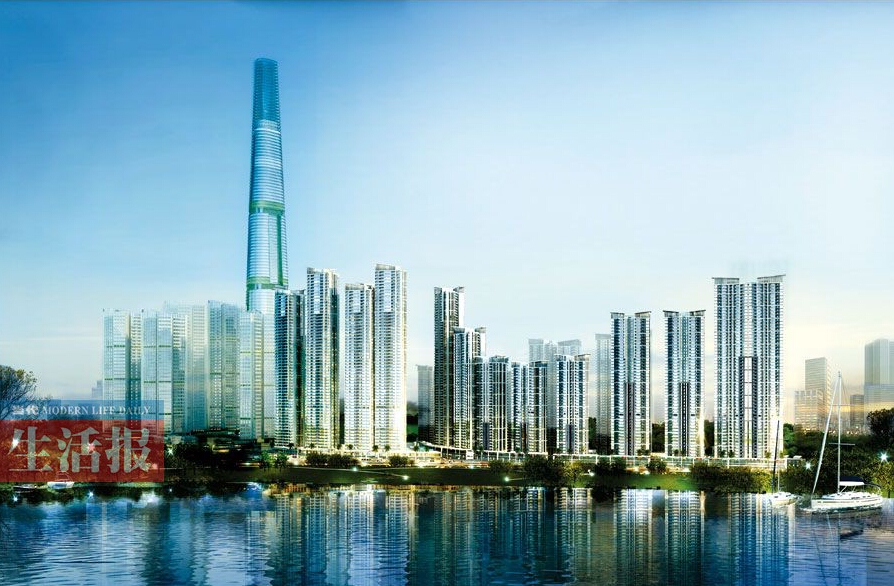 0请拭目以待 广西第一高楼开建