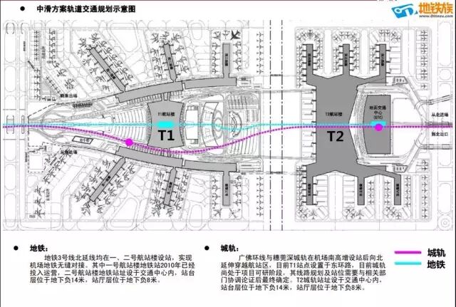 广州白云机场第二航站楼细节图大揭秘(未来,3城轨 2地铁 1高速 打造"