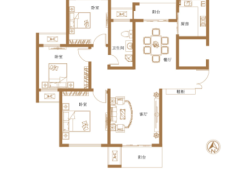 长葛建业桂园户型图  114㎡