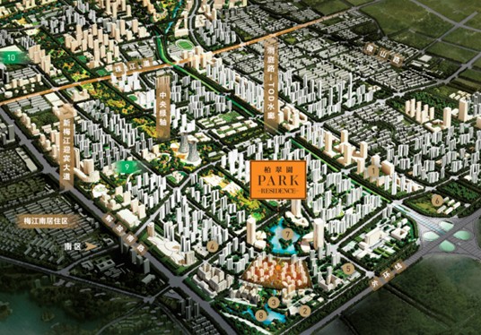 天津新梅江公园_风景520; 新梅江规划效果图; 天津新梅江规划图_新