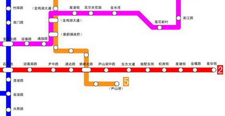 地铁2号线东延伸段线路图