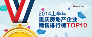2014上半年重庆房地产企业销售排行榜