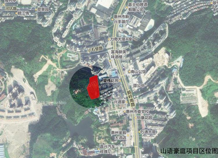 图为山语豪庭位置图