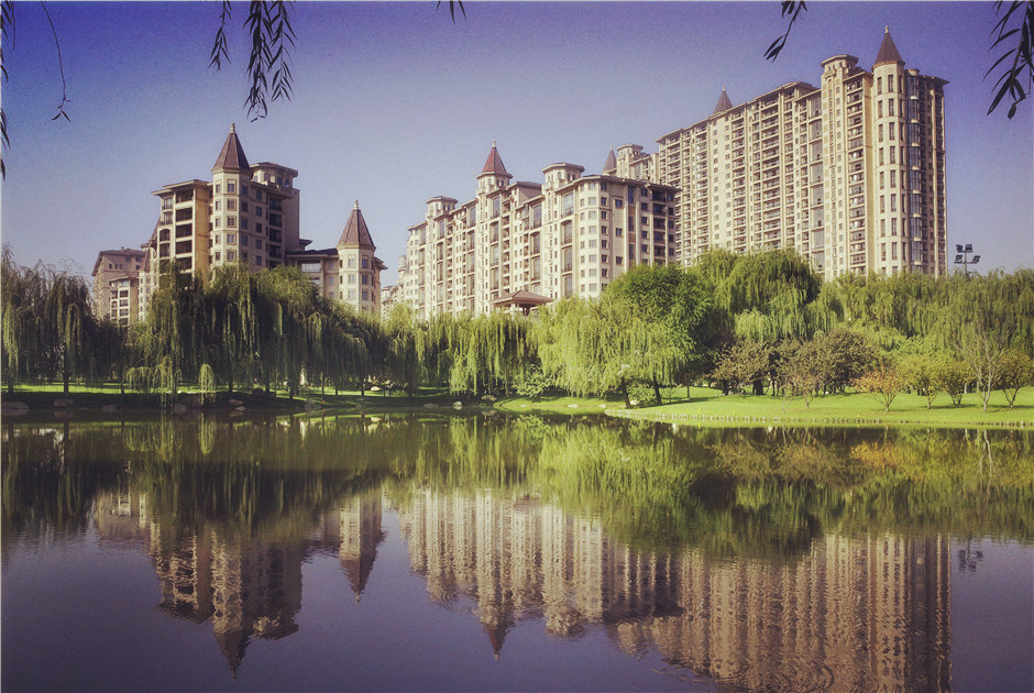 青岛星河湾首开一期,包括一号园,二号园及目前