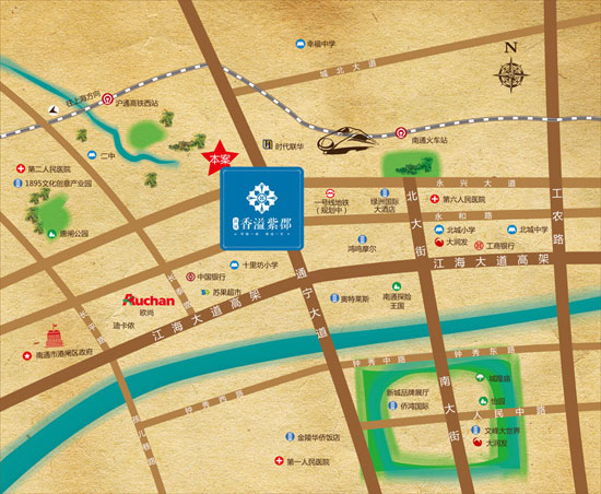 新城香溢紫郡区位图