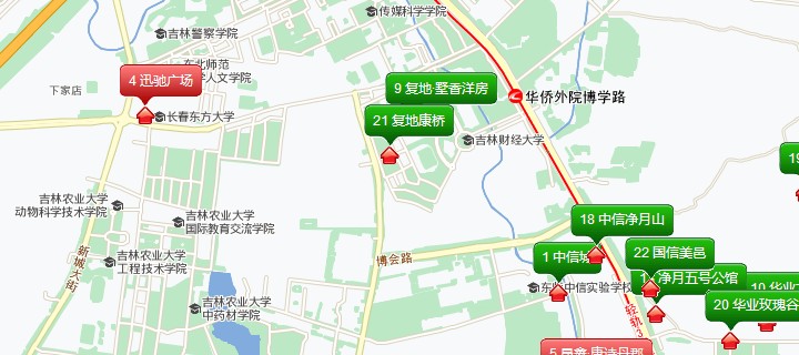 人文学院,警察学院及农大等 谈到净月大学城,大家会想到东北