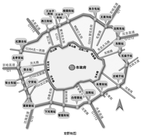   在皇姑區:可由陵園街經陵園街收費